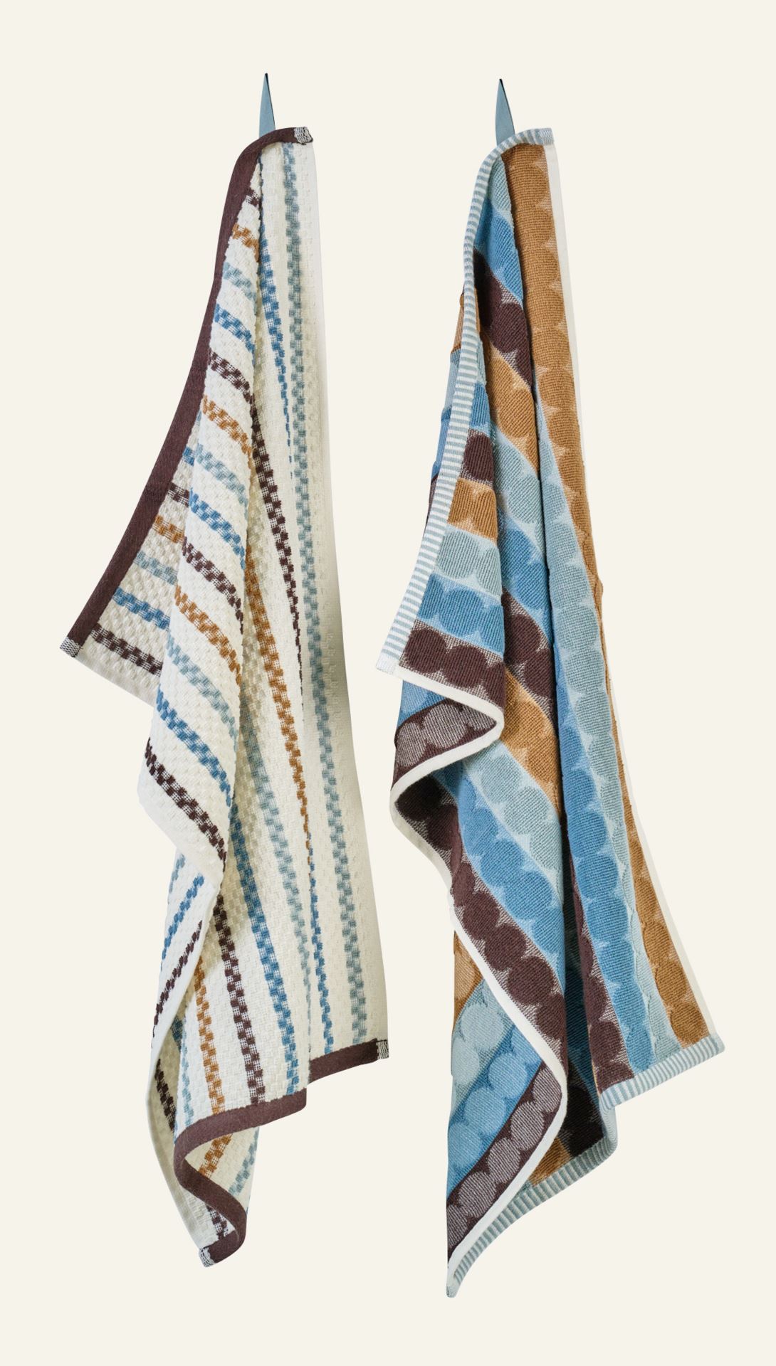 Kjøkkenhåndkle 2pk blå - 2