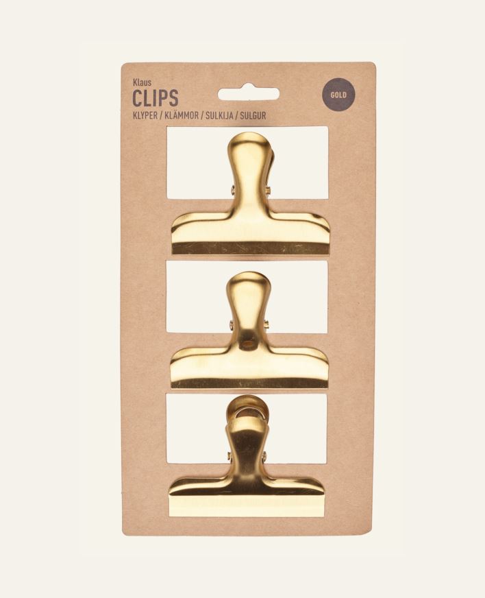 Klype 3pk gull - 6x7,5 cm gull - 1