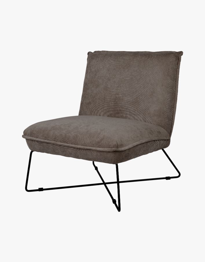 Loungestol lys brun - 72x83x82,5 cm lys brun - 1