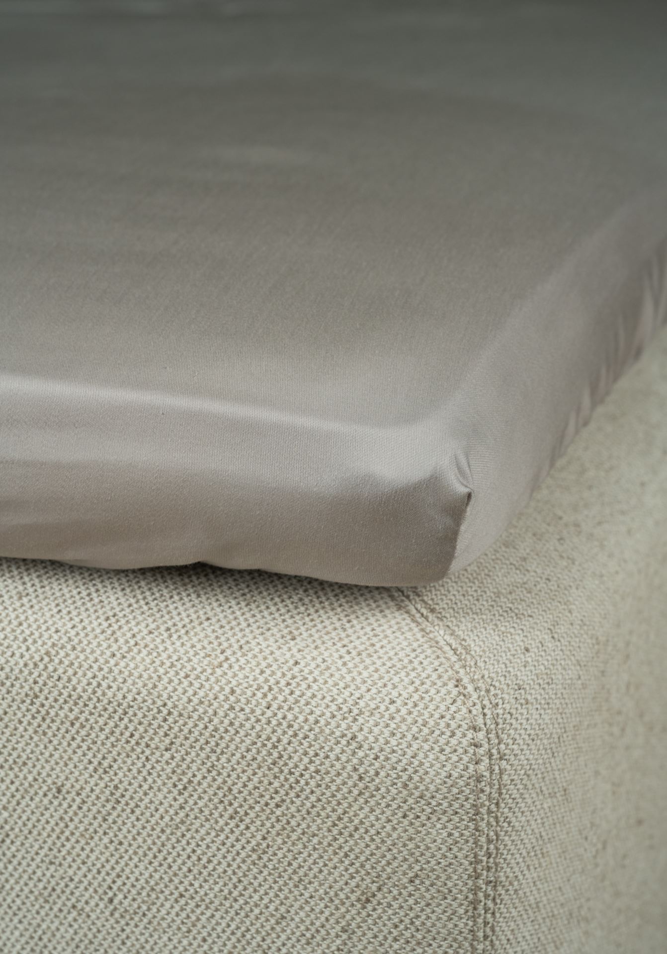 Laken til overmadrass lys grå - 2