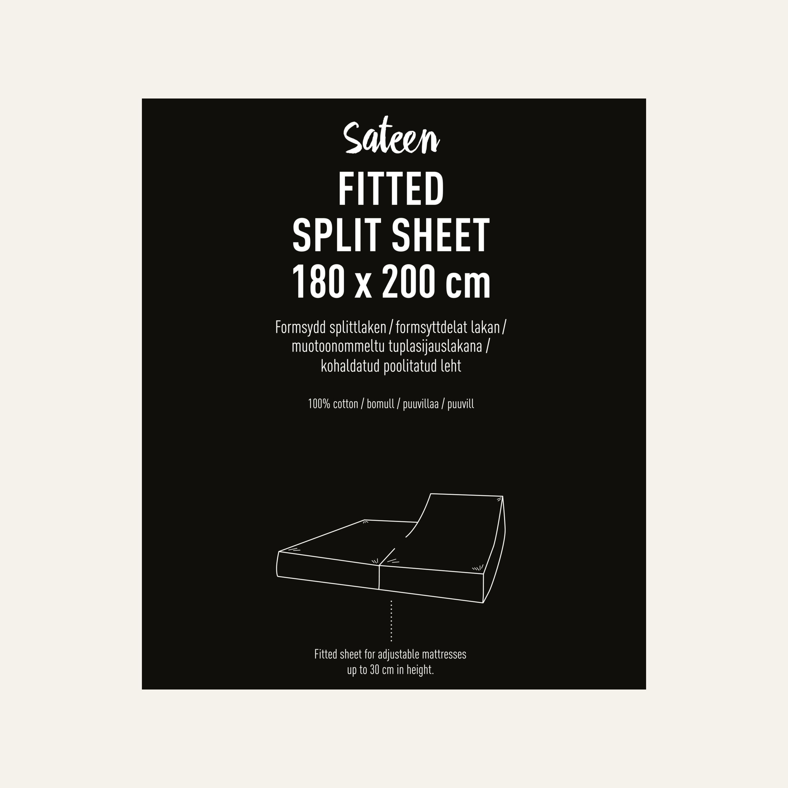 Splittlaken lys grå - 2