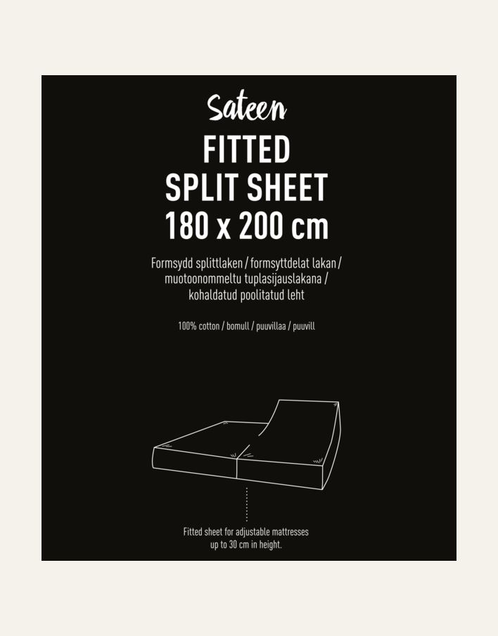 Splittlaken lys grå - 2