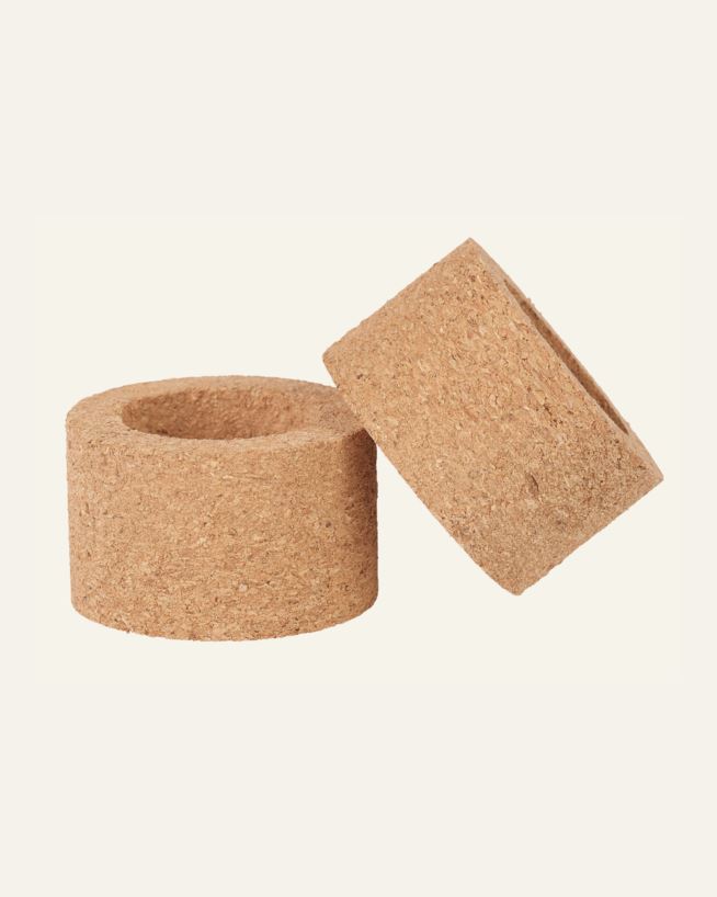 2 pk serviettringer natur - 5 cm natur - 1