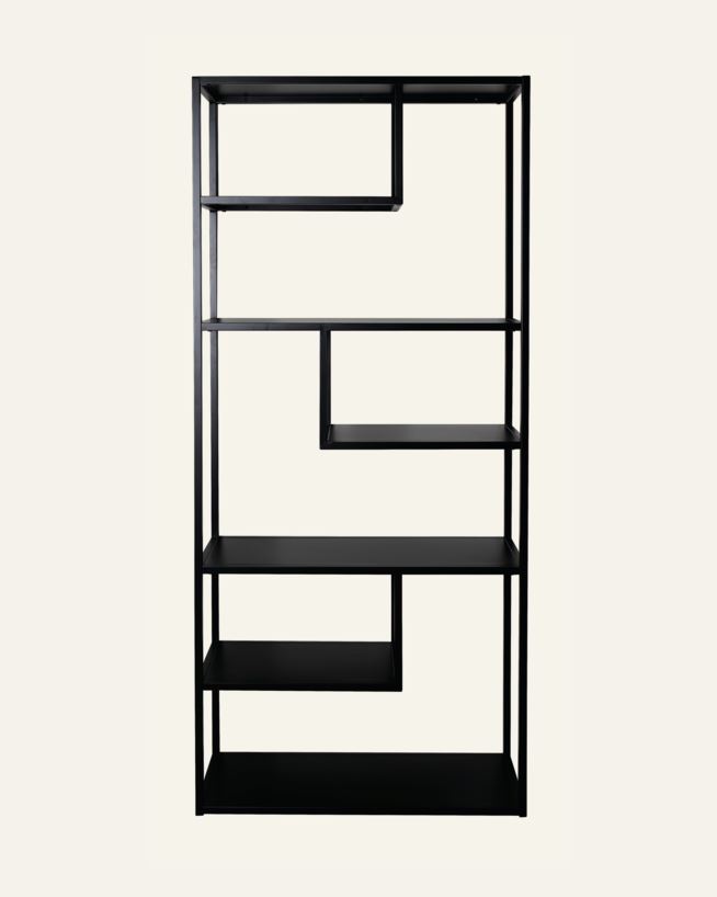 Hylle svart - 85x35x188 cm svart - 1