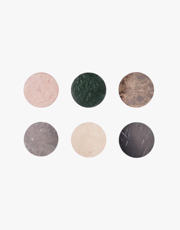 6pk drikkebrikke multi - ø10 cm multi - 1