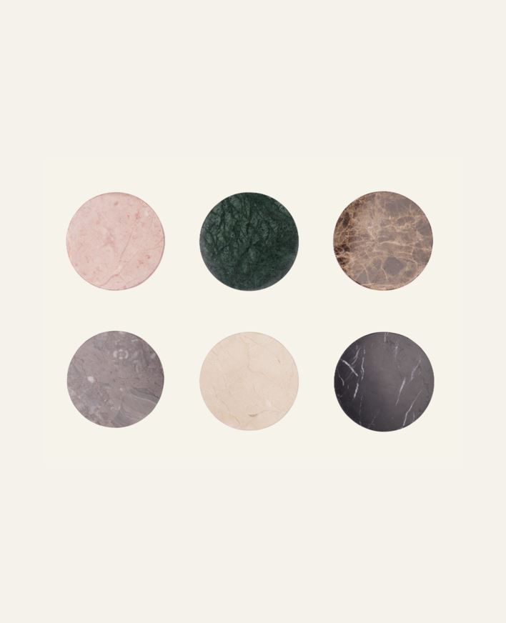 6pk drikkebrikke multi - ø10 cm multi - 1