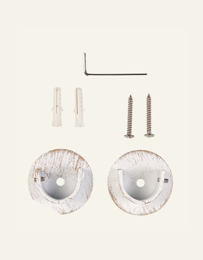 Innvendig fester for gardinstang gull - 2