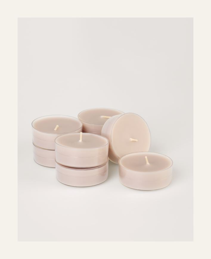 Store telys beige - 6x2 cm beige - 1