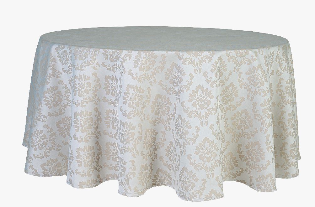 Belagt duk beige - ø220 cm beige - 1