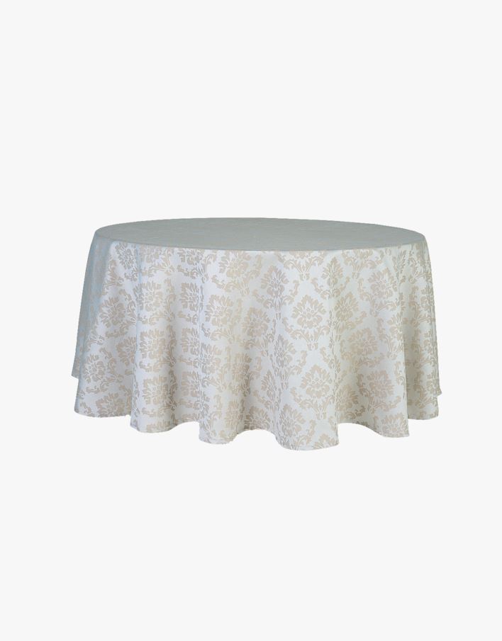 Belagt duk beige - ø220 cm beige - 1