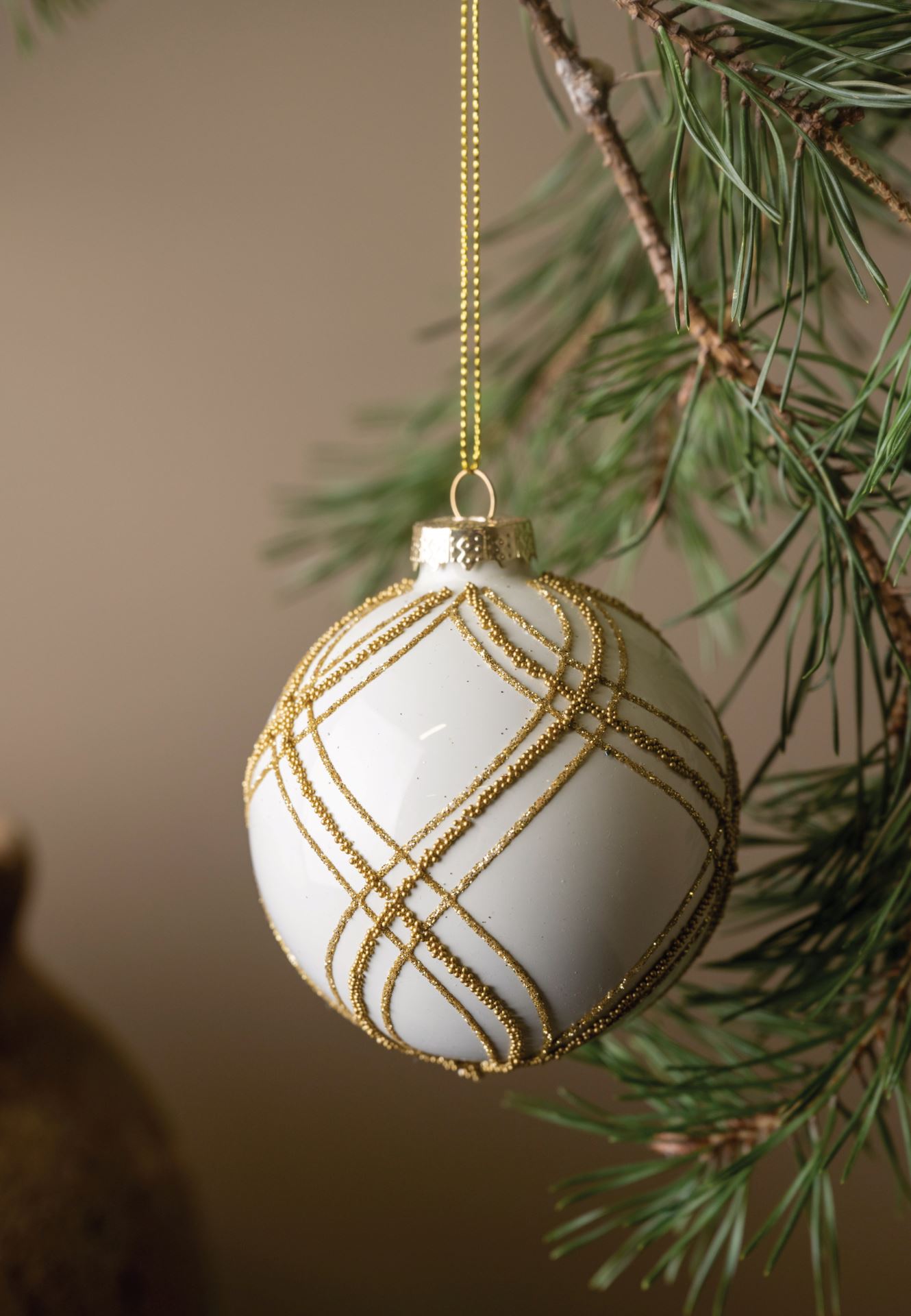 Julekule hvit - 2