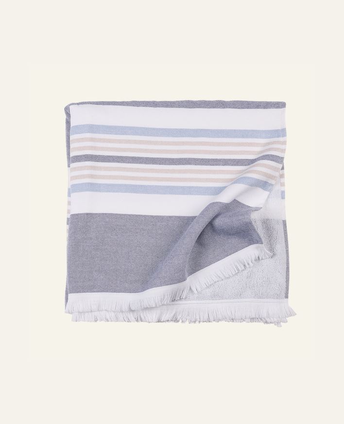 Badehåndkle multi blå - 75x150 cm multi blå - 1