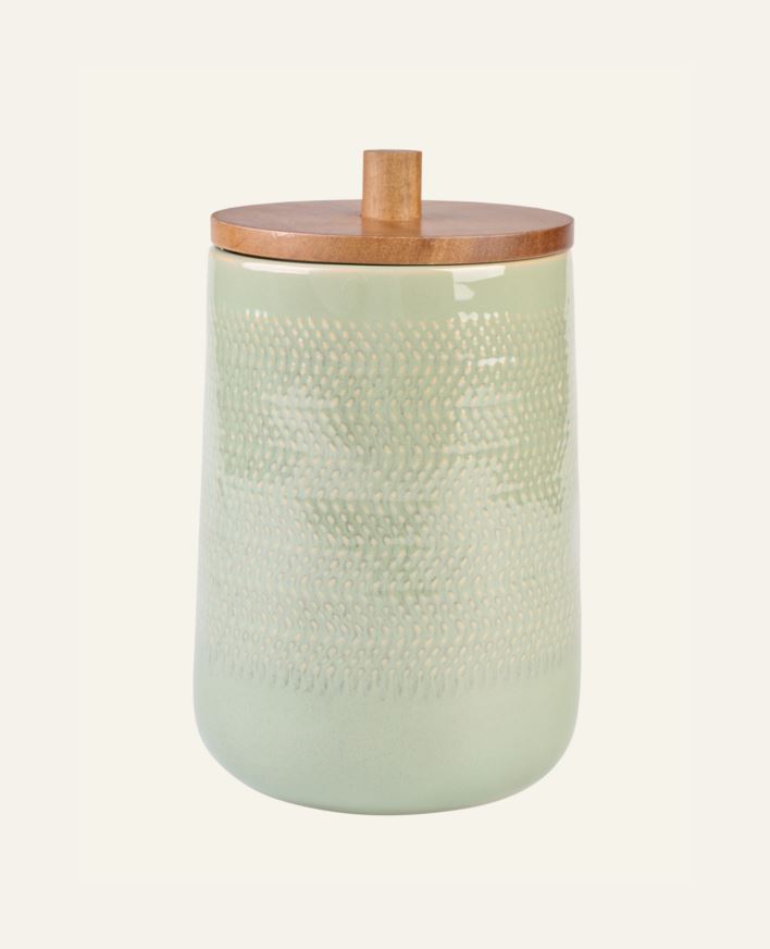 Oppbevaringskrukke grønn - 15x15x23,5 cm grønn - 1