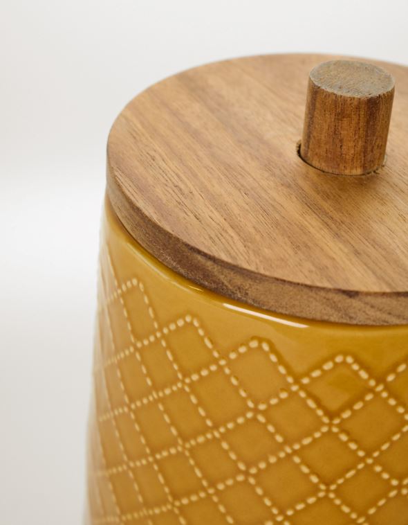 Oppbevaringskrukke gul - 3