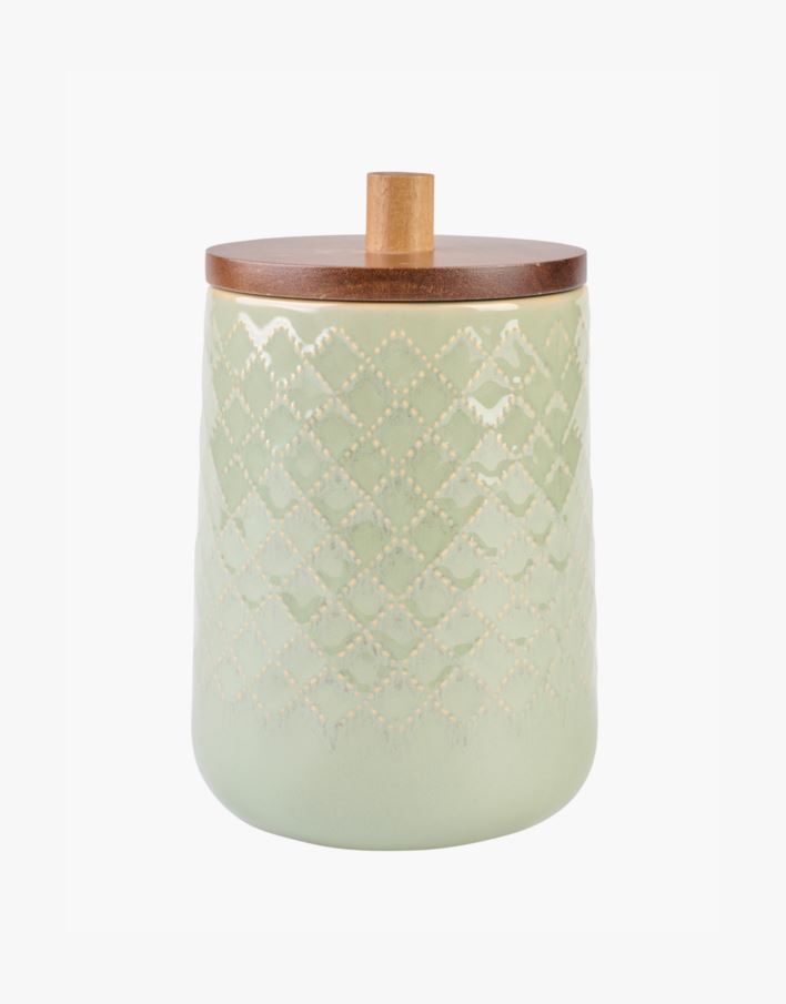 Oppbevaringskrukke grønn - 14x14x20,5 cm grønn - 1