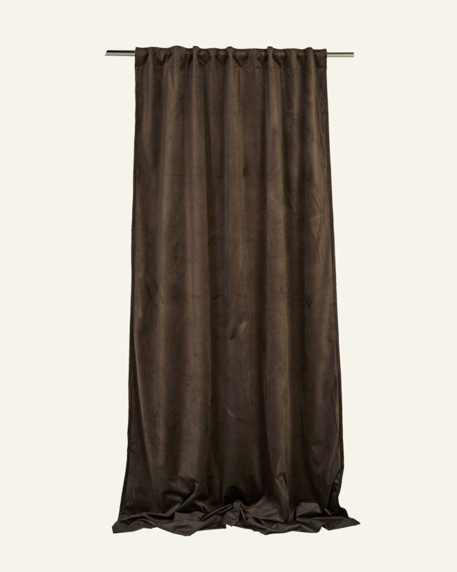 Lysdempende gardin mørk brun - 140x160 cm mørk brun - 1
