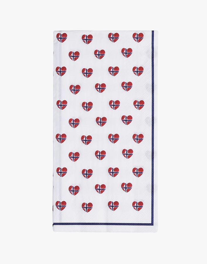 Buffet papirservietter hvit - 33x42 cm hvit - 1