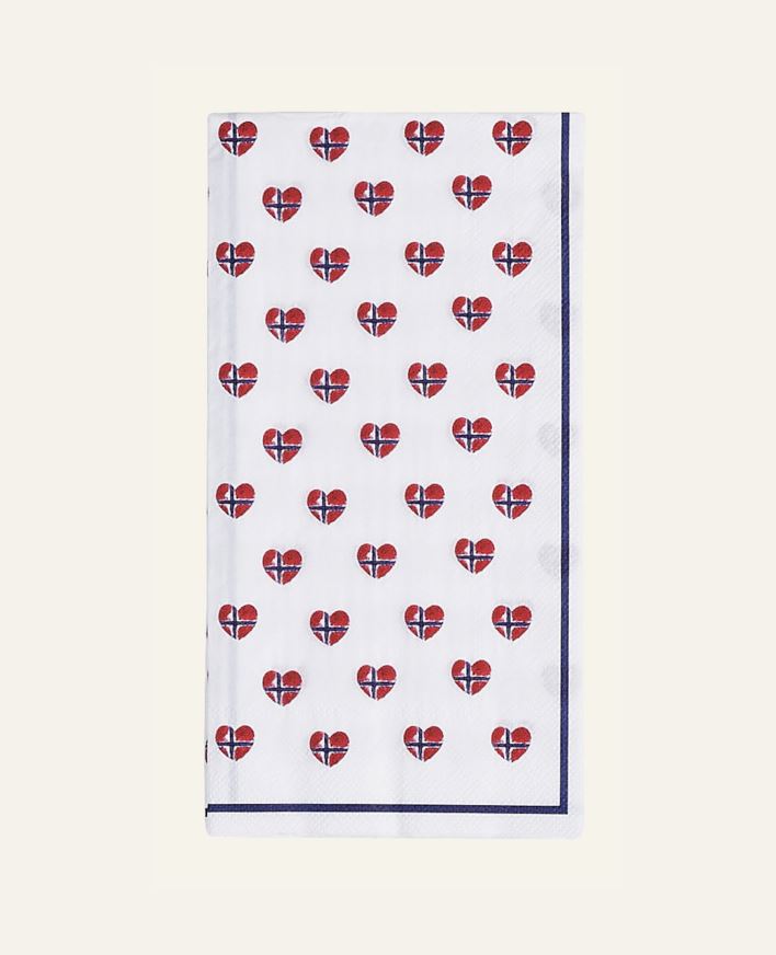 Buffet papirservietter hvit - 33x42 cm hvit - 1