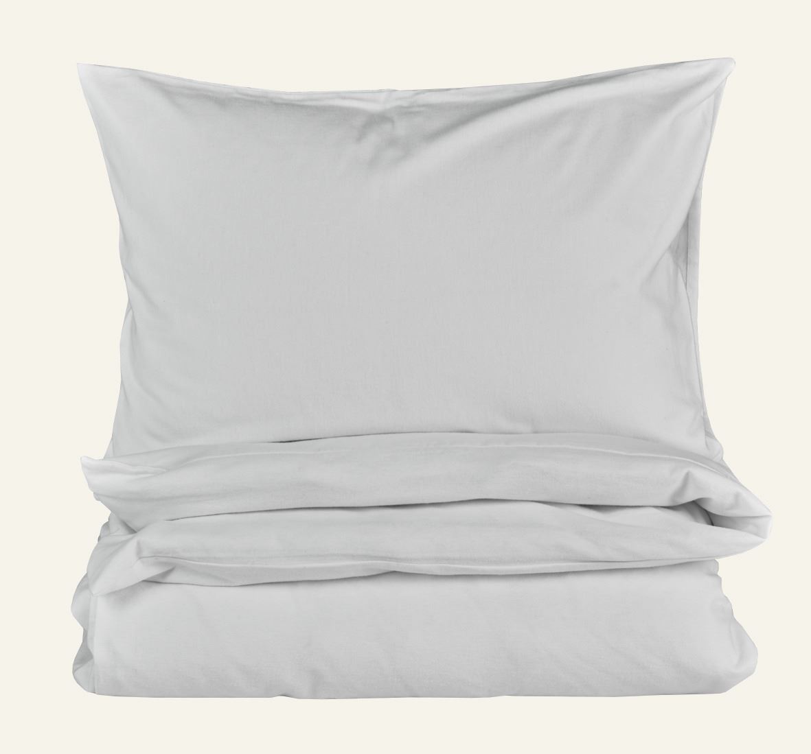 Garnfarget flanell sengesett offwhite - 200x220 cm offwhite - 1