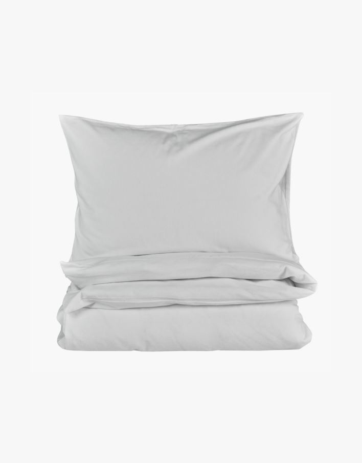 Garnfarget flanell sengesett offwhite - 140x200 cm offwhite - 1