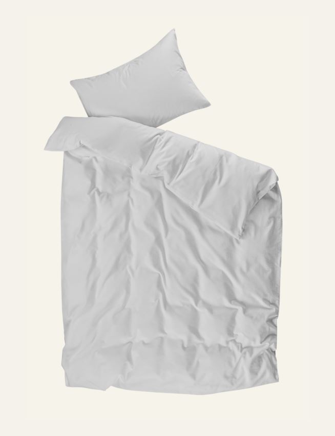 Garnfarget flanell sengesett offwhite - 3