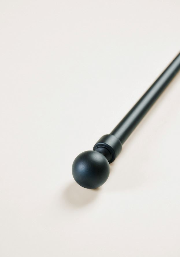 Gardinstang komplett svart - 2