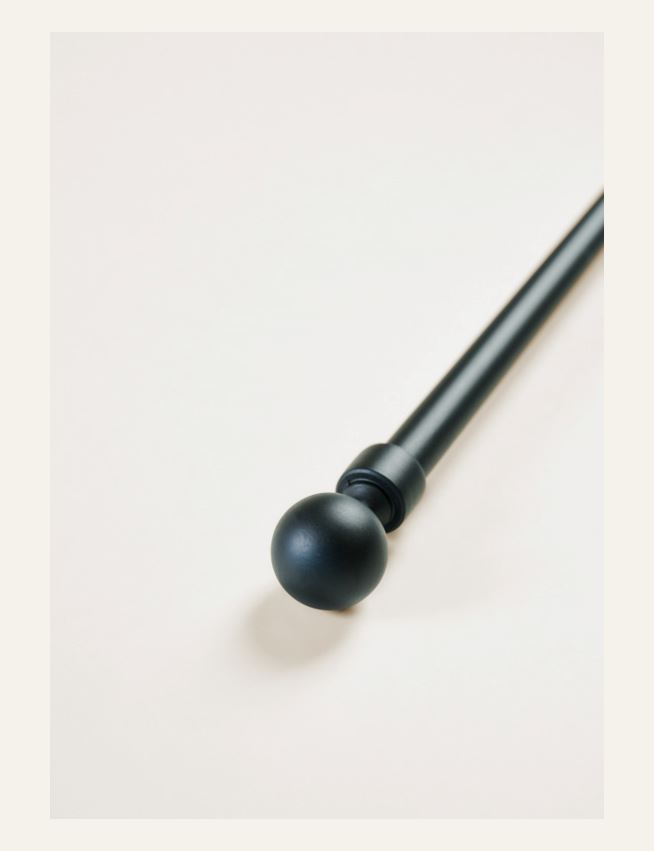 Gardinstang komplett svart - 2