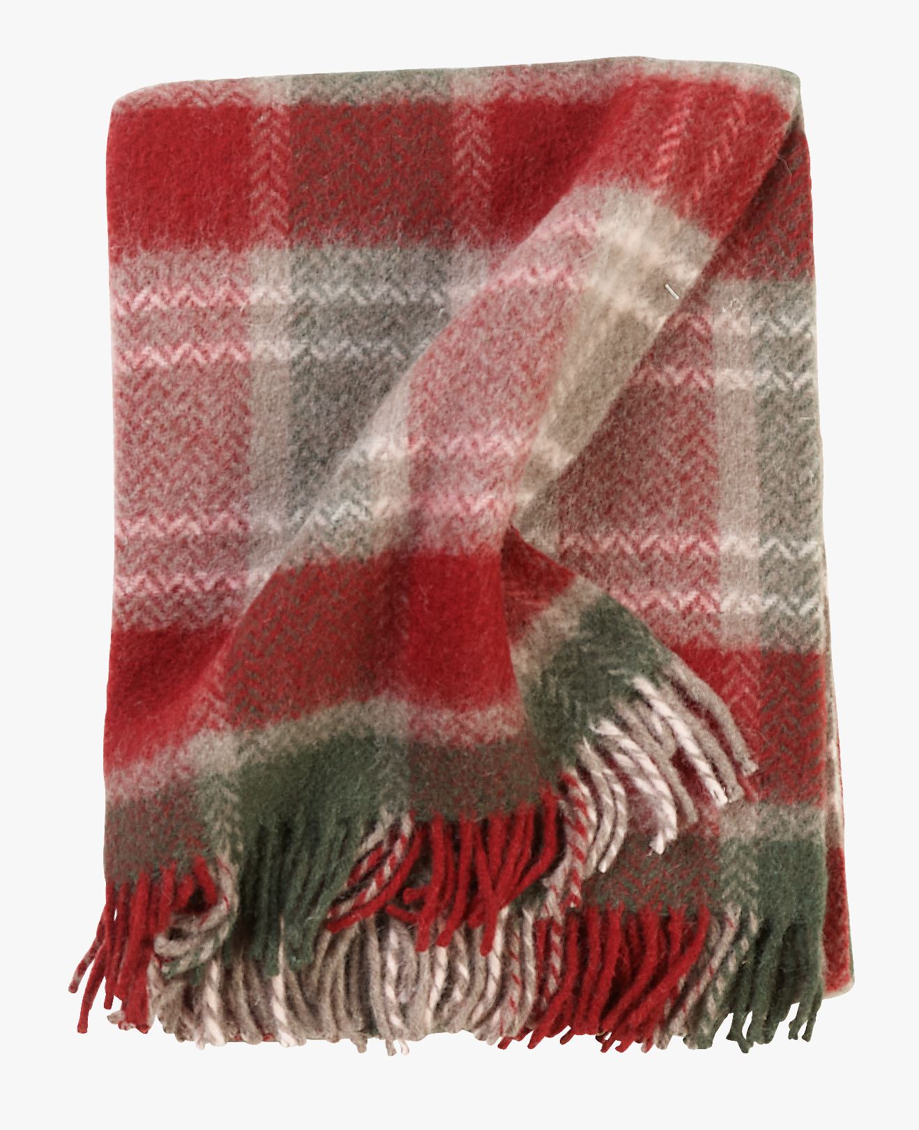 Ullpledd multi rød - 130x170 cm multi rød - 1