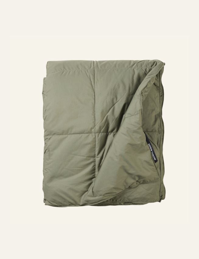 Dunpledd olivengrønn - 3