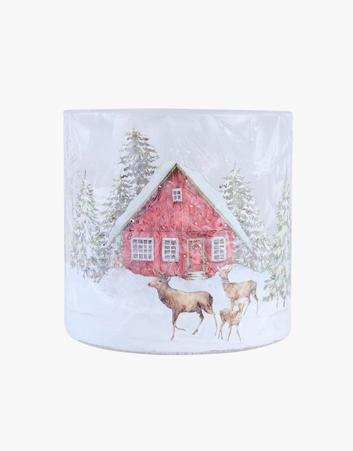 Telysholder multi rød - 8,8x10 cm multi rød - 1
