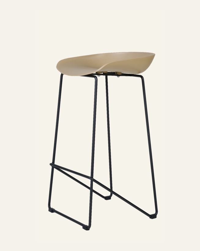 Barstol beige - 44x43x79 cm beige - 1