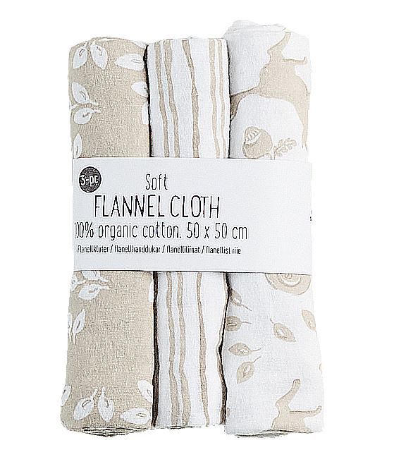 Flanellkluter beige - 50x50 cm beige - 1