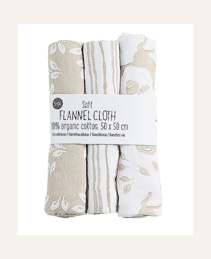 Flanellkluter beige - 50x50 cm beige - 1