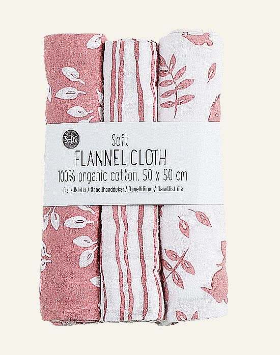 Flanellkluter rosa - 50x50 cm rosa - 1
