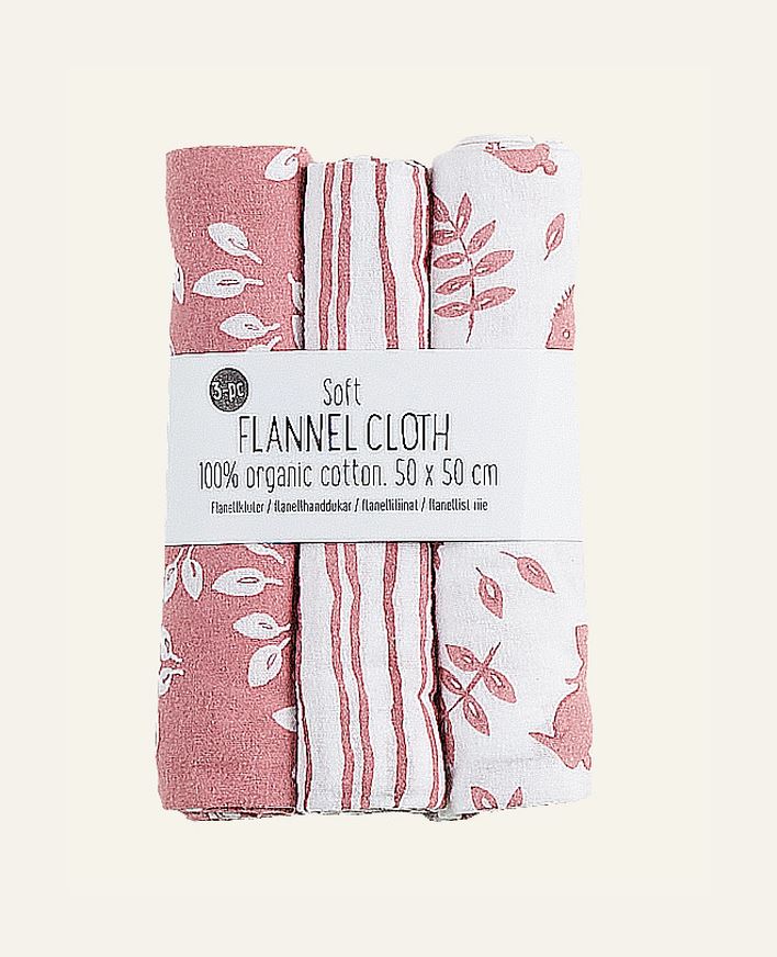 Flanellkluter rosa - 50x50 cm rosa - 1