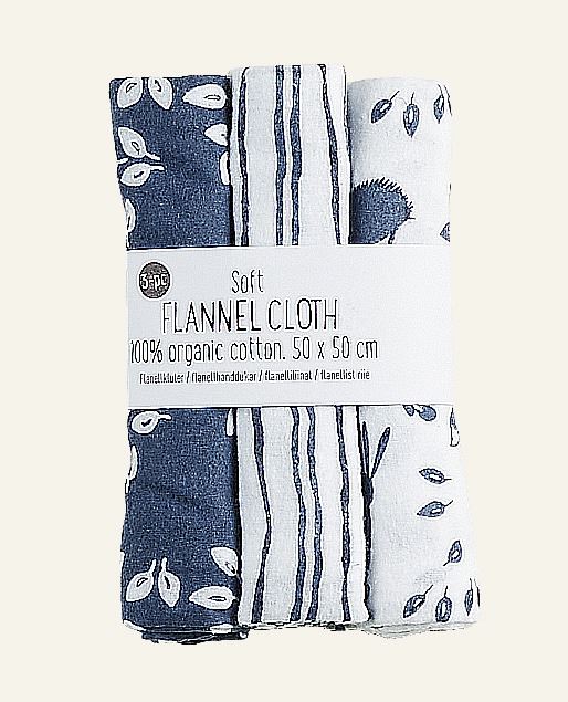 Flanellkluter blå - 50x50 cm blå - 1