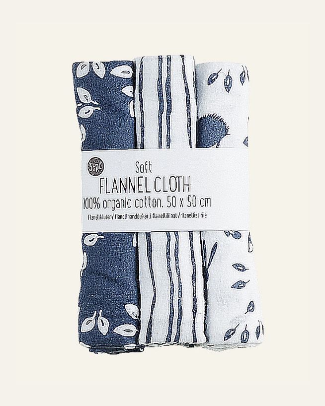 Flanellkluter blå - 50x50 cm blå - 1