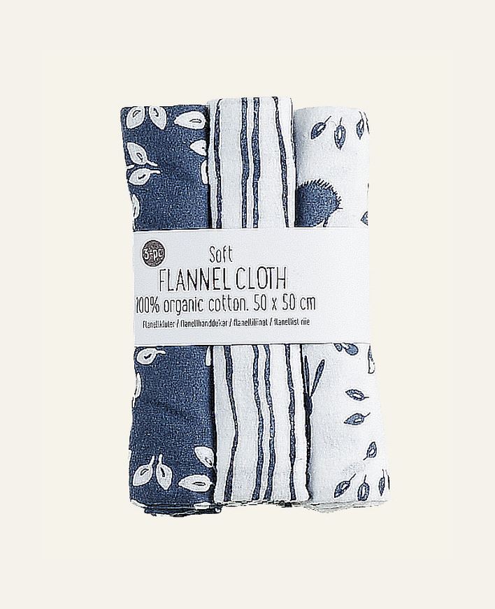Flanellkluter blå - 50x50 cm blå - 1