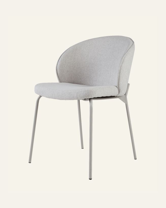 Spisestuestol lys beige - 57x49.5x80 cm lys beige - 1