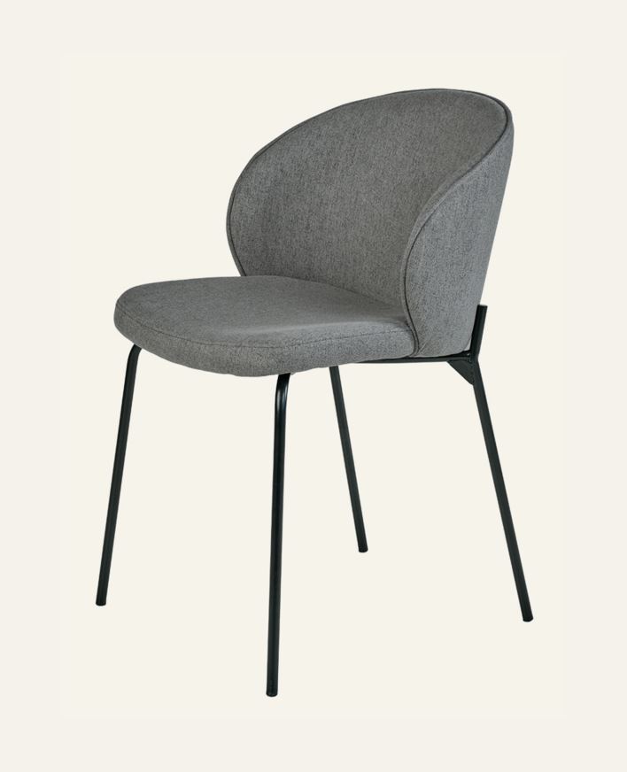 Spisestuestol grå - 57x49.5x80 cm grå - 1