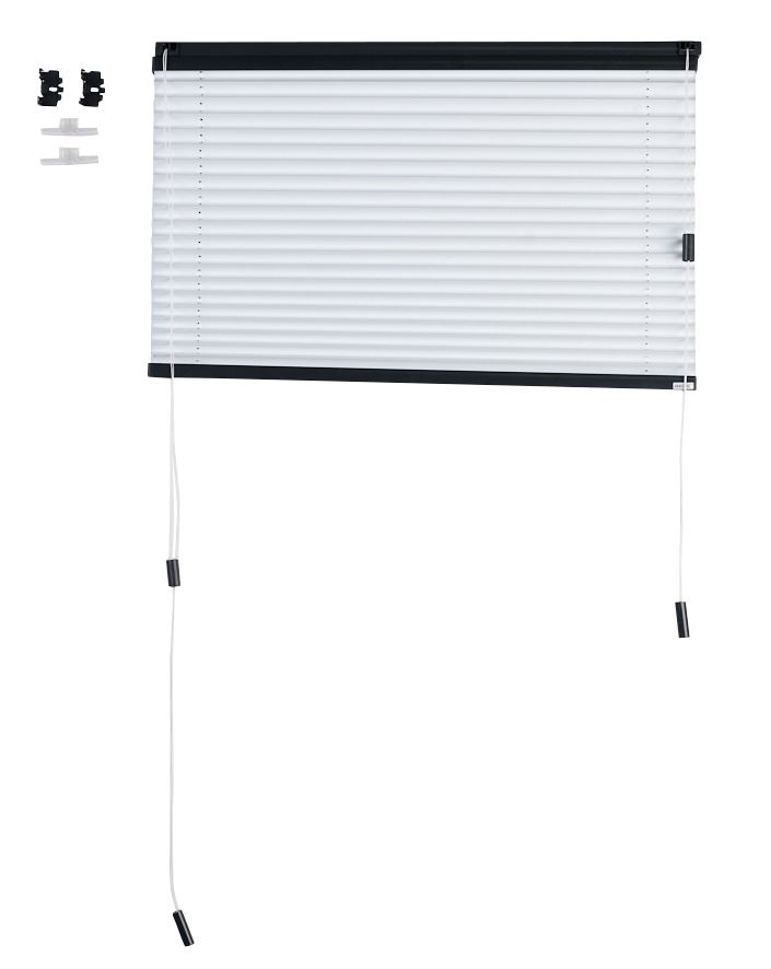 Premium opp&ned enkel plisségardin m/snortrekk 25mm multi - 2