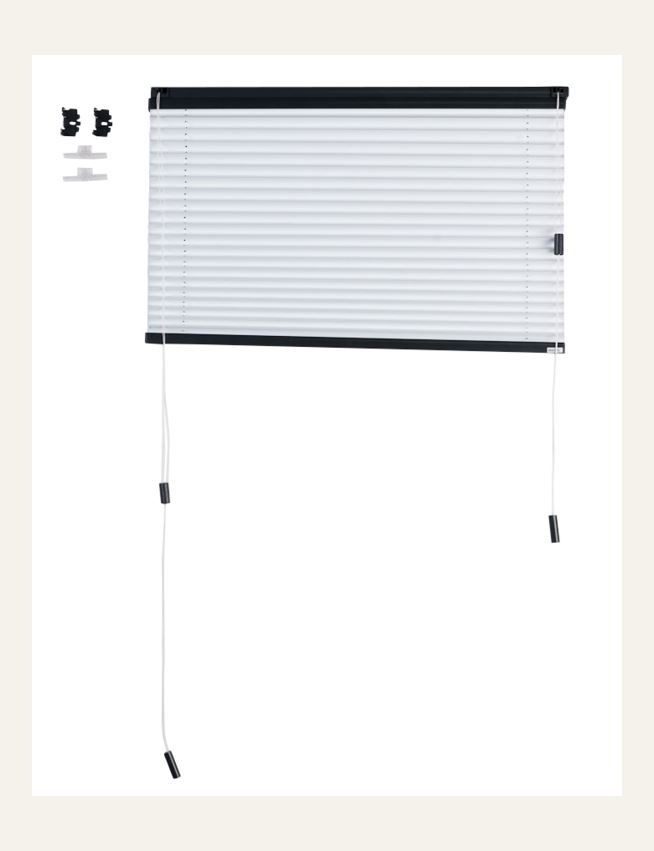 Premium opp&ned enkel plisségardin m/snortrekk 25mm multi - 2