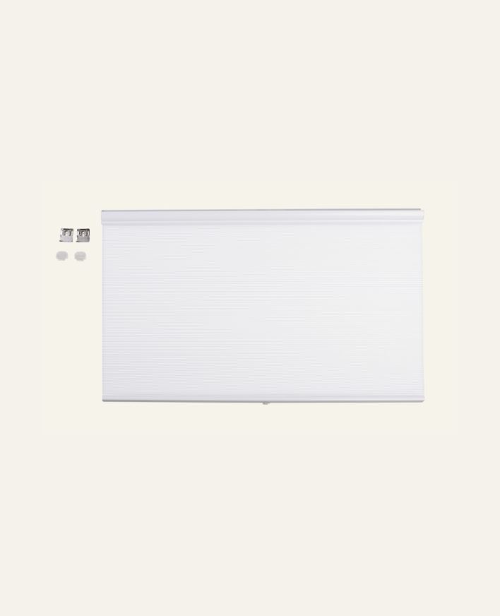 Opp&ned trådløs plisségardin hvit - 160x160 cm hvit - 1