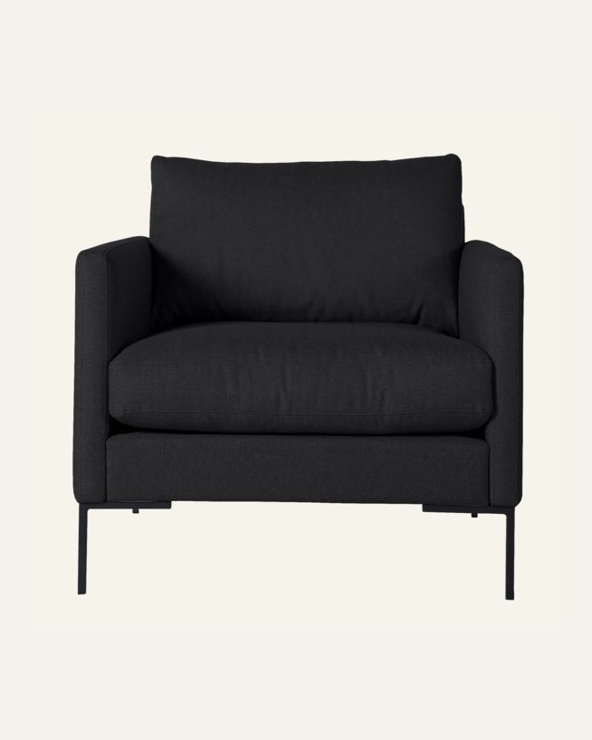 Loungestol svart - 86x95x83 cm svart - 1