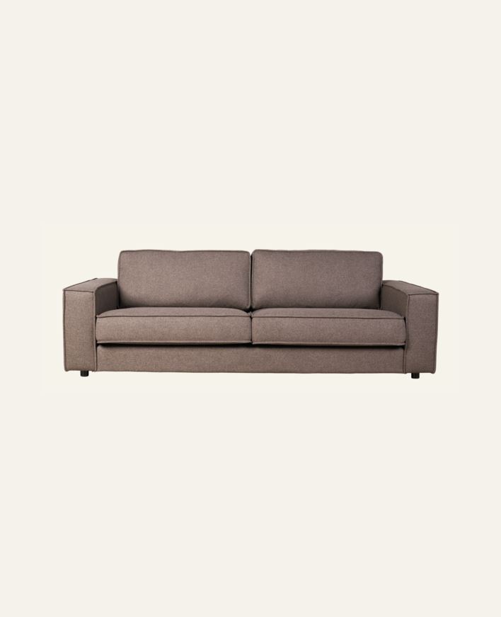 3 seter sofa brun - 222x95x79 cm brun - 1