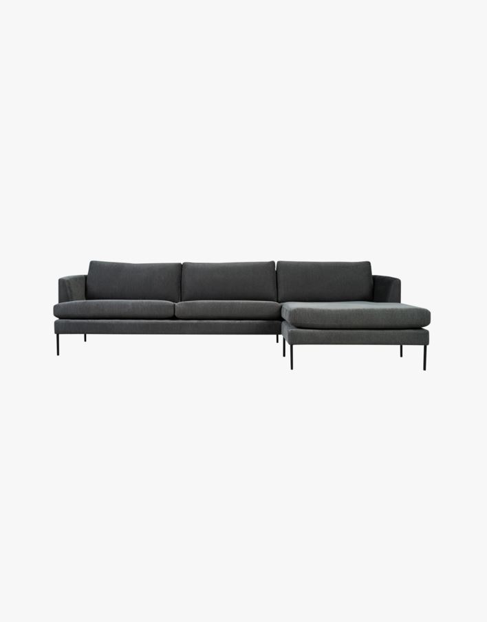 Ava Sofa Sjeselong setetrekk pakke høyre grå - 60x60x60 cm grå - 1