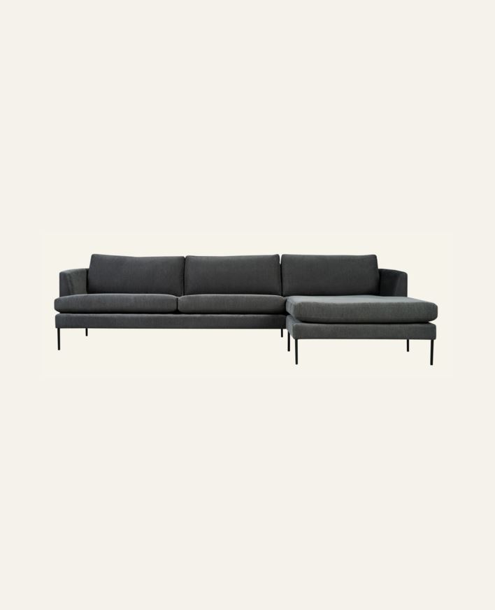 Sofa sjeselong høyre grå - 300x156x80 cm grå - 1