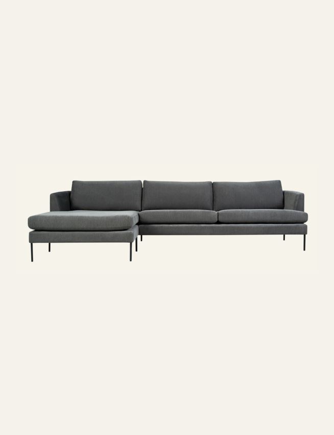 Sofa sjeselong venstre grå - 2