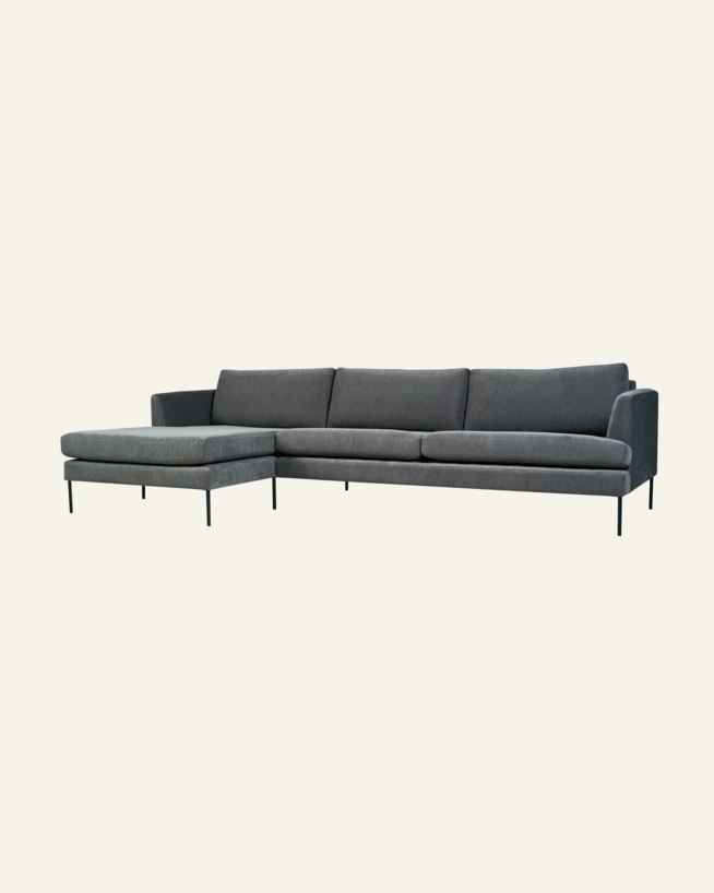 Sofa sjeselong venstre grå - 300x156x80 cm grå - 1