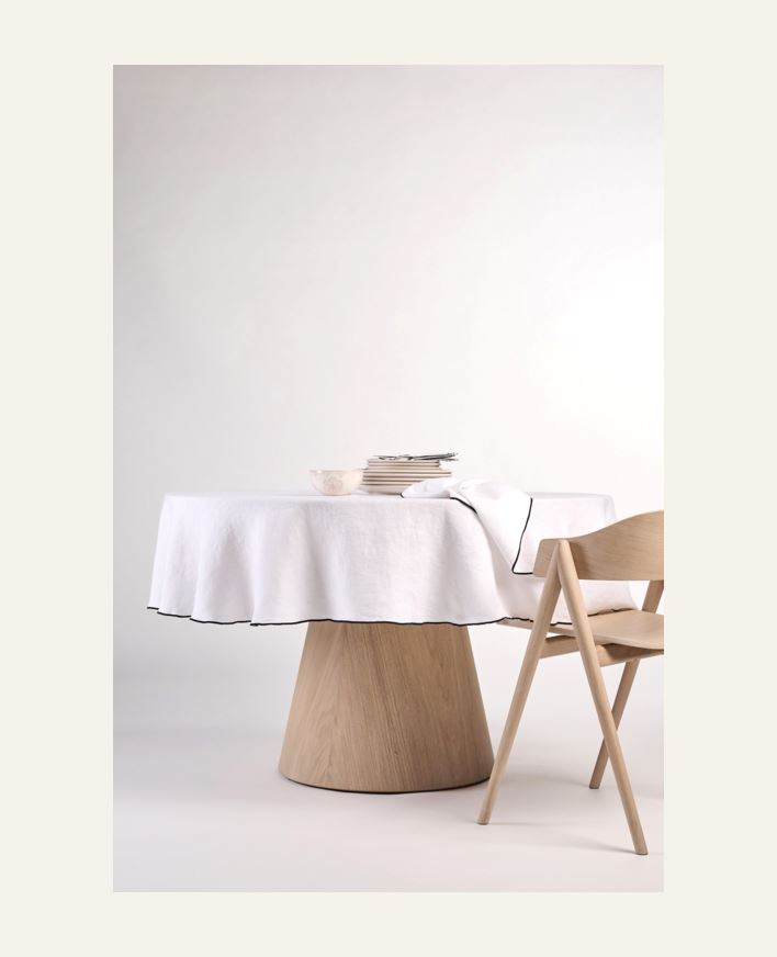 Rund linduk hvit - ø180 hvit - 1